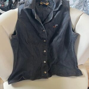 Harley-Davidson Chain Accent Denim Vest